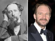 (FILE PHOTO) In this composite image a comparison has been made between Charles Dickens (L) and actor Ralph Fiennes. Ralph Fiennes will reportedly play Charles Dickens in a film biopic entitled 'The Invisible Woman' directed by the actor himself. ***LEFT IMAGE*** 1858: English novelist Charles Dickens (1812 - 1870) looks on circa 1858. (Photo by General Photographic Agency/Getty Images) ***RIGHT IMAGE*** LONDON, ENGLAND - FEBRUARY 12: Actor Ralph Fiennes attends the Orange British Academy Film Awards 2012 at the Royal Opera House on February 12, 2012 in London, England. (Photo by Gareth Cattermole/Getty Images)