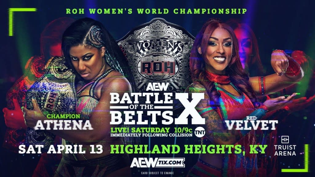 AEW Battle of the Belts X Athena Red Velvet