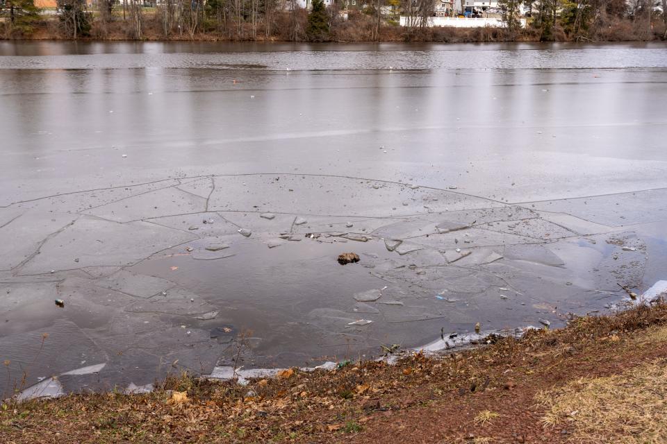 Piscataway police found the vehicle floating in New Market Pond about 5:35 a.m. Tuesday.