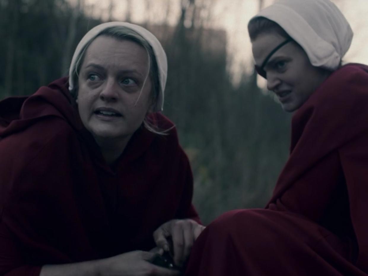 Elisabeth Moss and Madeline Brewer in The Handmaid’s Tale season four episode four (Hulu)