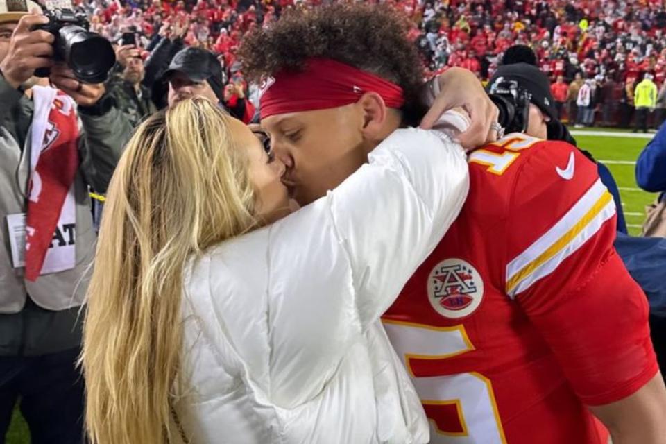 <p>Brittany Mahomes/Instagram</p> Brittany and Patrick Mahomes