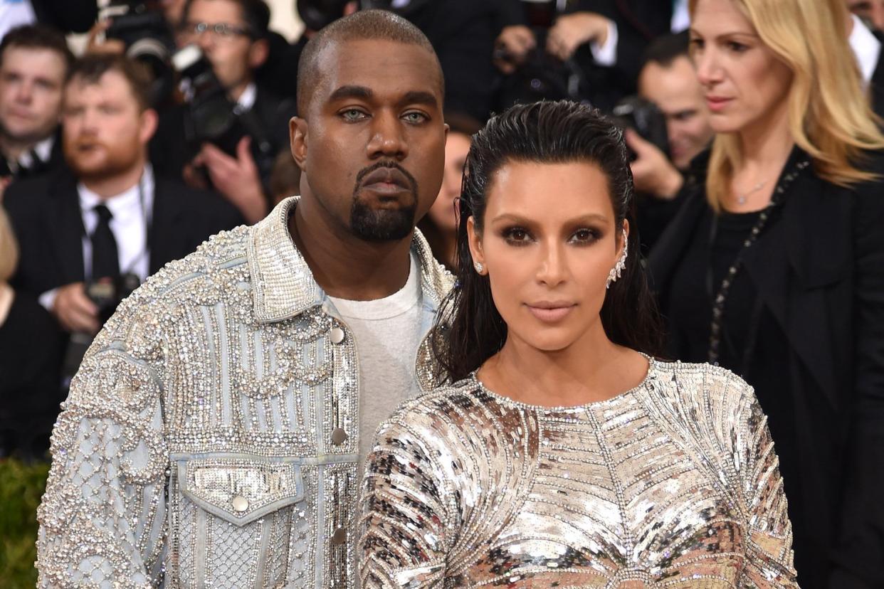 Posts about a Kanye and Kim Kardashian split were used to persuade voters to register: Dimitrios Kambouris/Getty Images