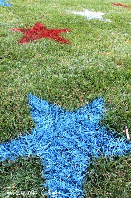 4th of July Painted Lawn Stars