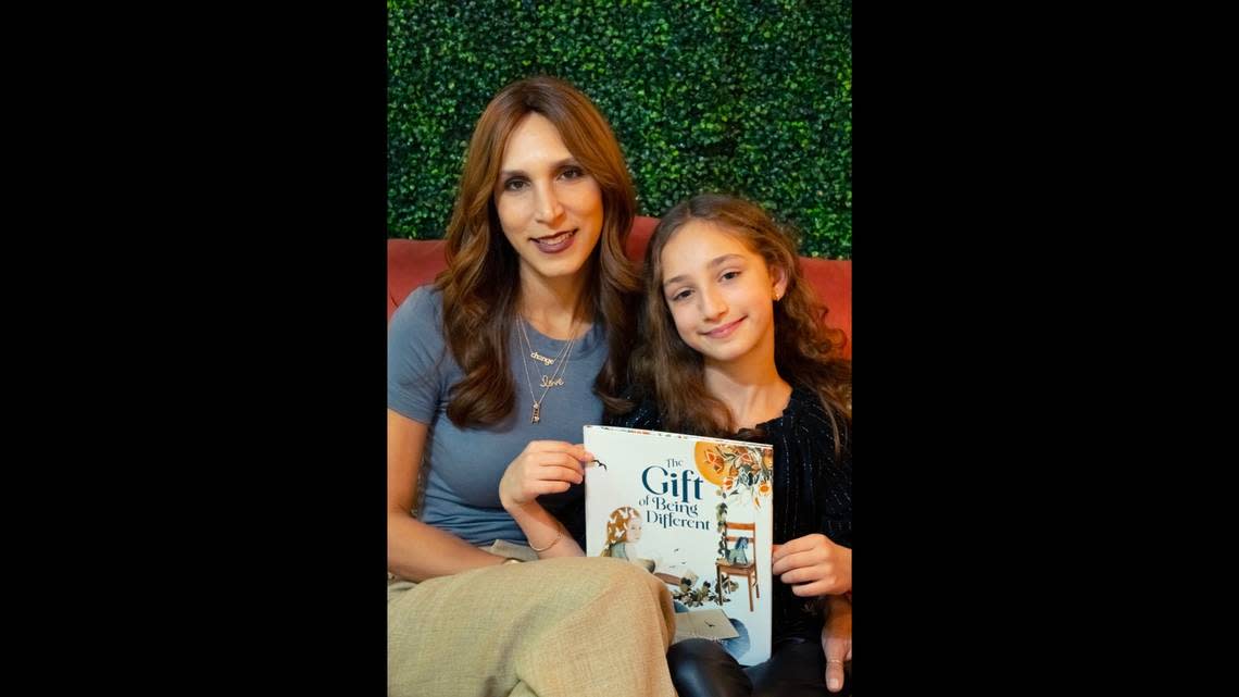 Monica Berg and her daughter Abigail visited Sweet Haven Books in historic Cauley Square to talk about their book, “The Gift of Being Different.”