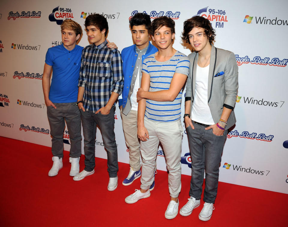 Niall Horan, Liam Payne, Zayn Malik, Louis Tomlinson, and Harry Styles