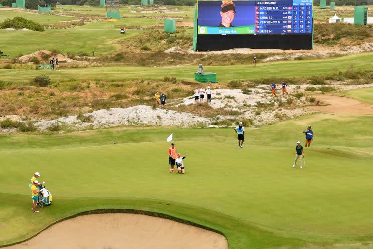 This is what the Olympic golf course looked like in August. (Getty Images)