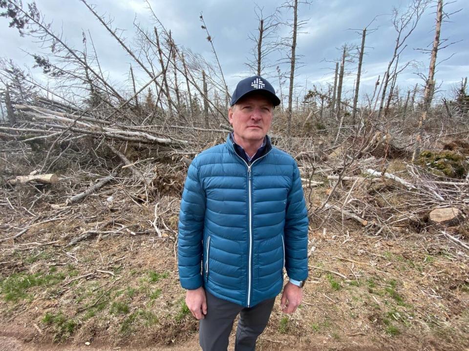 Kent MacLean, who lives in Stanhope, says he’s worried post-tropical storm FIona's destruction may not be over. (Kirk Pennell/CBC  - image credit)