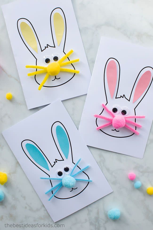 easy easter bunny diy easter cards