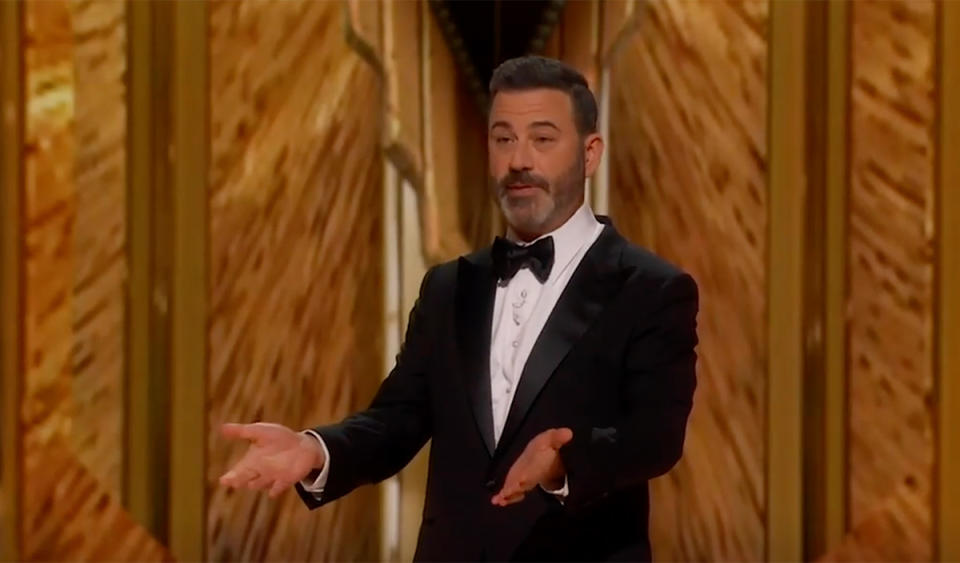 Jimmy Kimmel hosting the 2023 Oscars