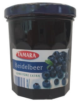 Rückruf bei Aldi Nord: „Heidelbeer Konfitüre extra 370g“ der Marke TAMARA. (Bild: Bundesamt für Verbraucherschutz und Lebensmittelsicherheit)