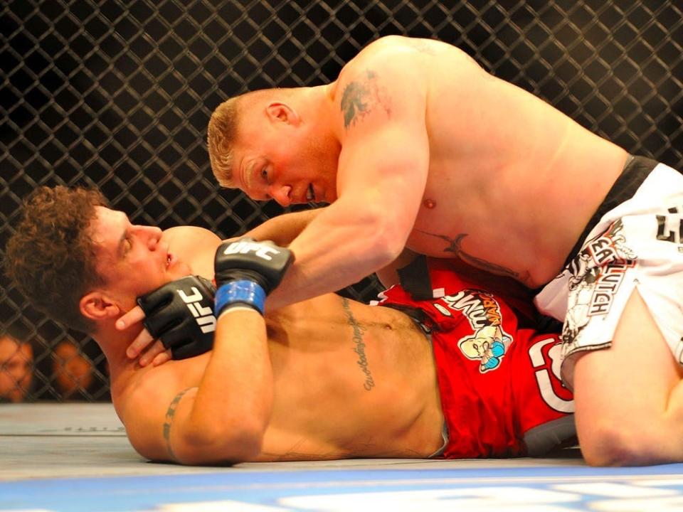 Frank Mir and Brock Lesnar