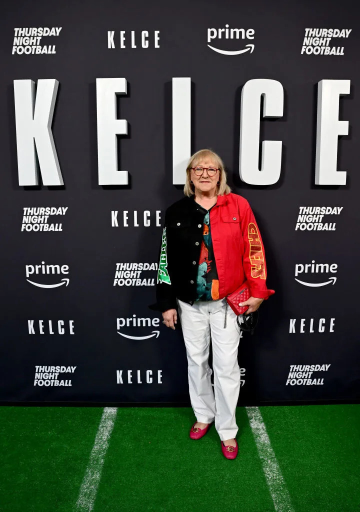 PHILADELPHIA, PENNSYLVANIA - SEPTEMBER 08: Donna Kelce attends Thursday Night Football Presents The World Premiere of "Kelce" on September 08, 2023 in Philadelphia, Pennsylvania. (Photo by Lisa Lake/Getty Images for Prime Video)