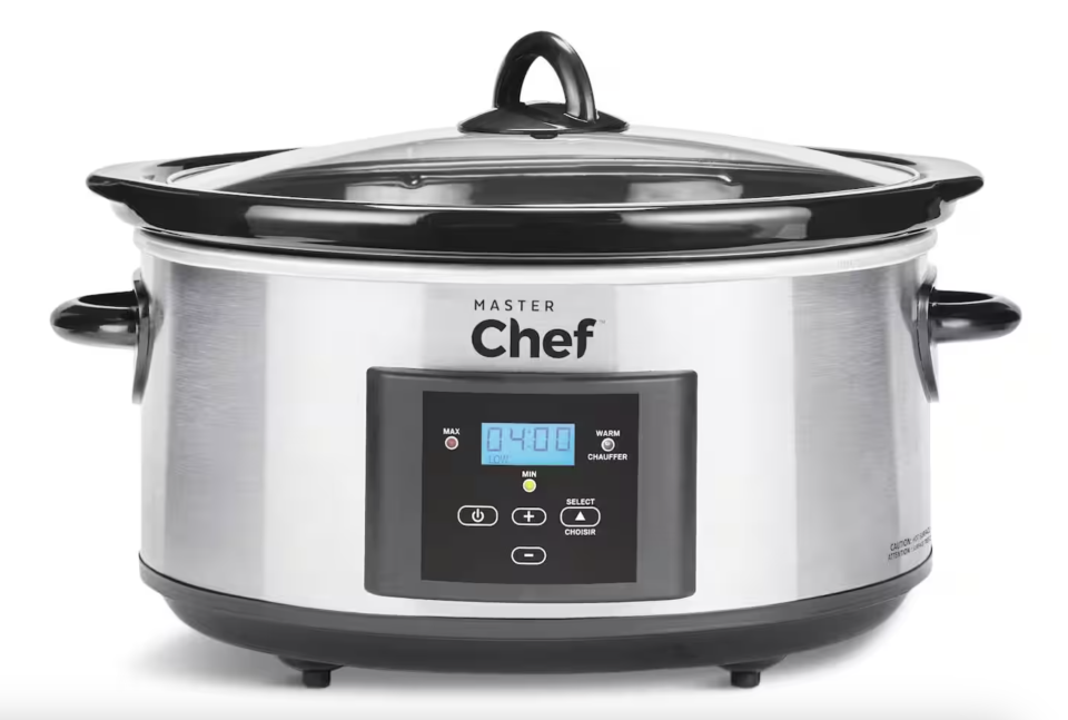 Master Chef Digital Programmable Slow Cooker (Photo via Canadian Tire)