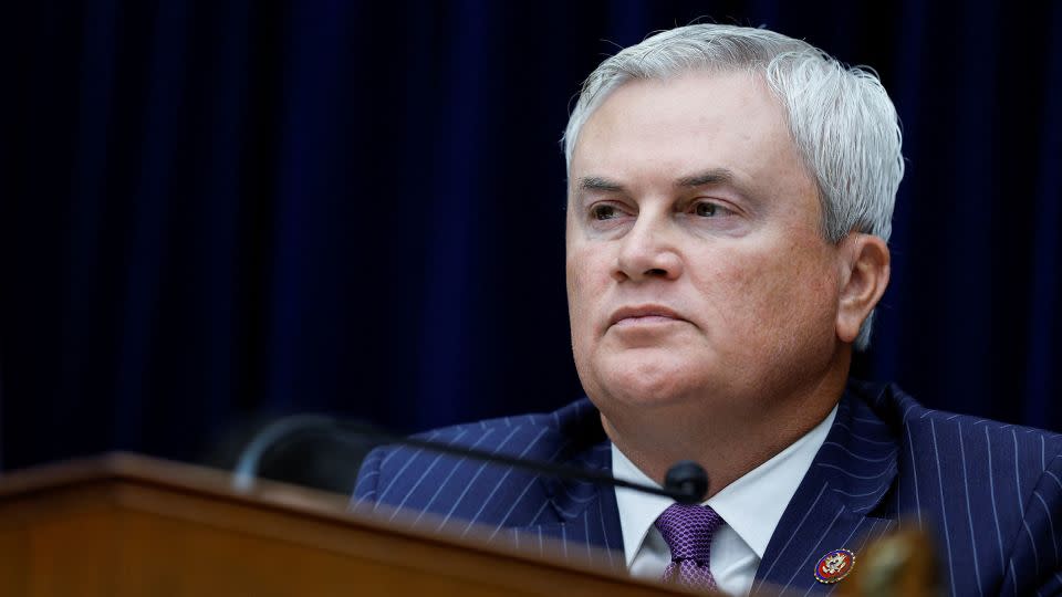 Chairman James Comer attends a House Oversight and Accountability Committee impeachment inquiry hearing into President Joe Biden, focused on his son Hunter Biden's foreign business dealings, on Capitol Hill in Washington, DC in September 2023. - Jonathan Ernst/Reuters/File