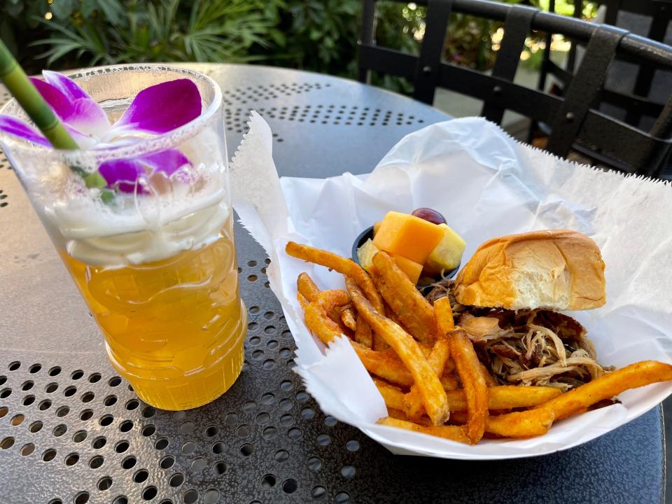 food and drink from Jurassic Café at universal hollywood