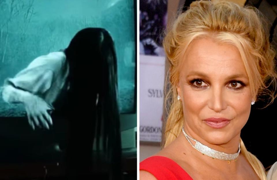 Britney Spears shared the video from the 2002 horror ‘The Ring’ (DreamWorks/ The Ring / Getty Images)