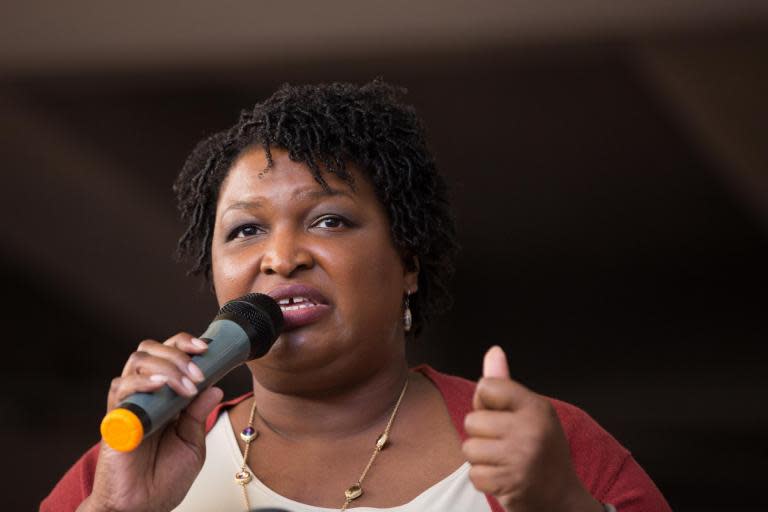 Stacey Abrams to sue in Georgia governor election as Brian Kemp resigns as Secretary of State