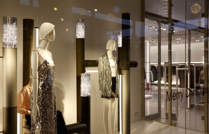 FILE PHOTO: Mannequins are seen inside a Zara store of the Inditex group in Las Palmas de Gran Canaria