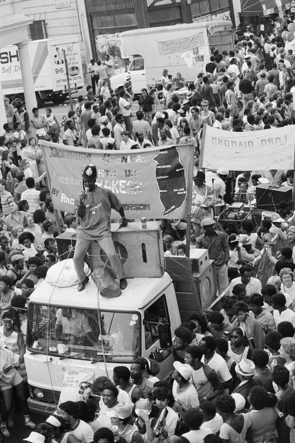 Notting Hill Carnival in 1984 (John Minihan/Daily Express/Hulton Archive/Getty Images)