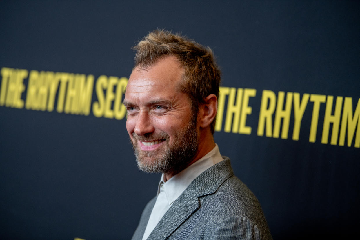 NEW YORK, NEW YORK - JANUARY 27:  Jude Law attends "The Rhythm Section" New York Screening at Brooklyn Academy of Music on January 27, 2020 in New York City. (Photo by Roy Rochlin/FilmMagic)