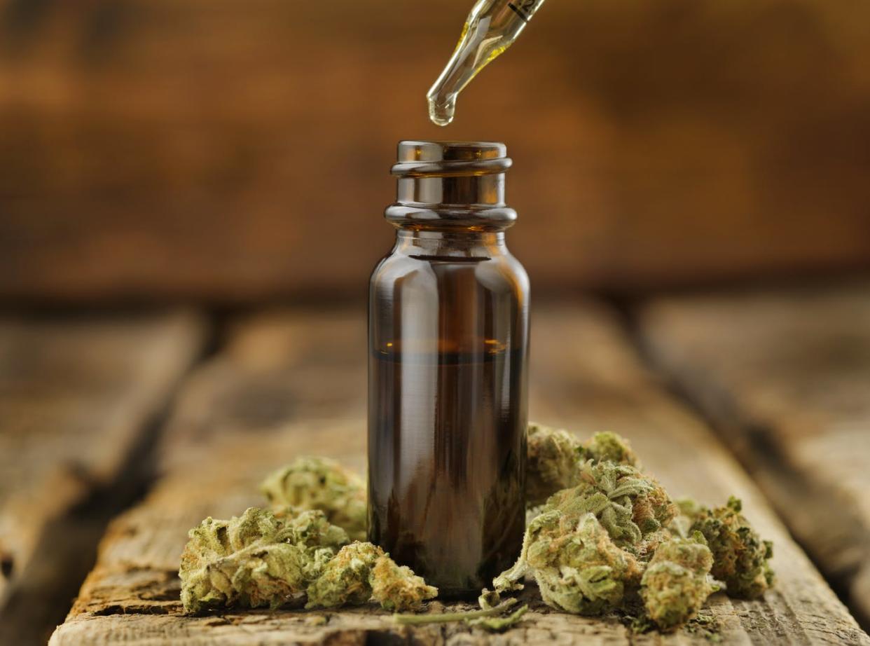 <span class="caption">Health fads have come and gone over the decades. Is CBD another one? </span> <span class="attribution"><a class="link " href="https://www.gettyimages.com/detail/photo/cannabidoil-royalty-free-image/1187414585?adppopup=true" rel="nofollow noopener" target="_blank" data-ylk="slk:Getty Images / Lauri Patterson;elm:context_link;itc:0;sec:content-canvas">Getty Images / Lauri Patterson</a></span>