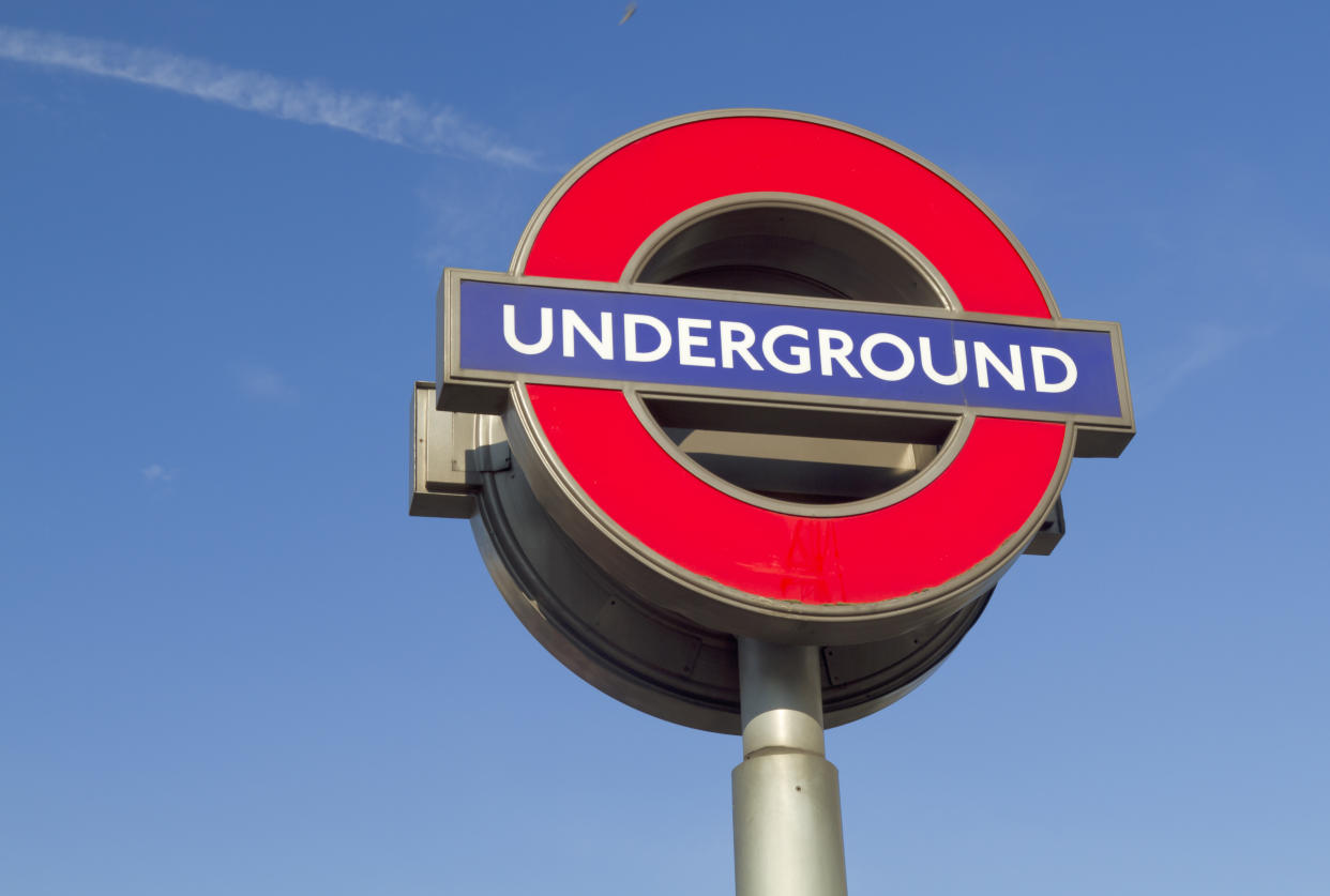 "London, UK - August 1, 2011: Image of traditional London Underground Sign."