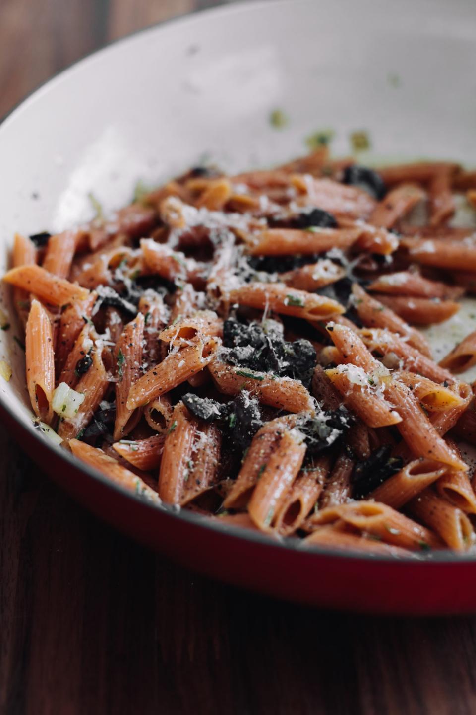 Black Olive Red Lentil Pasta from Naturally Ella