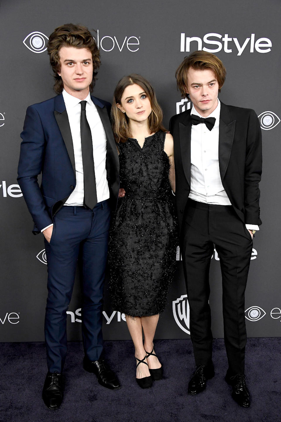 Joe Keery, Natalia Dyer, and Charlie Heaton