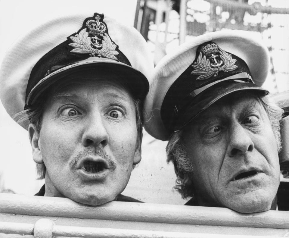 Phillips (left) with Jon Pertwee in 1969 (Getty)