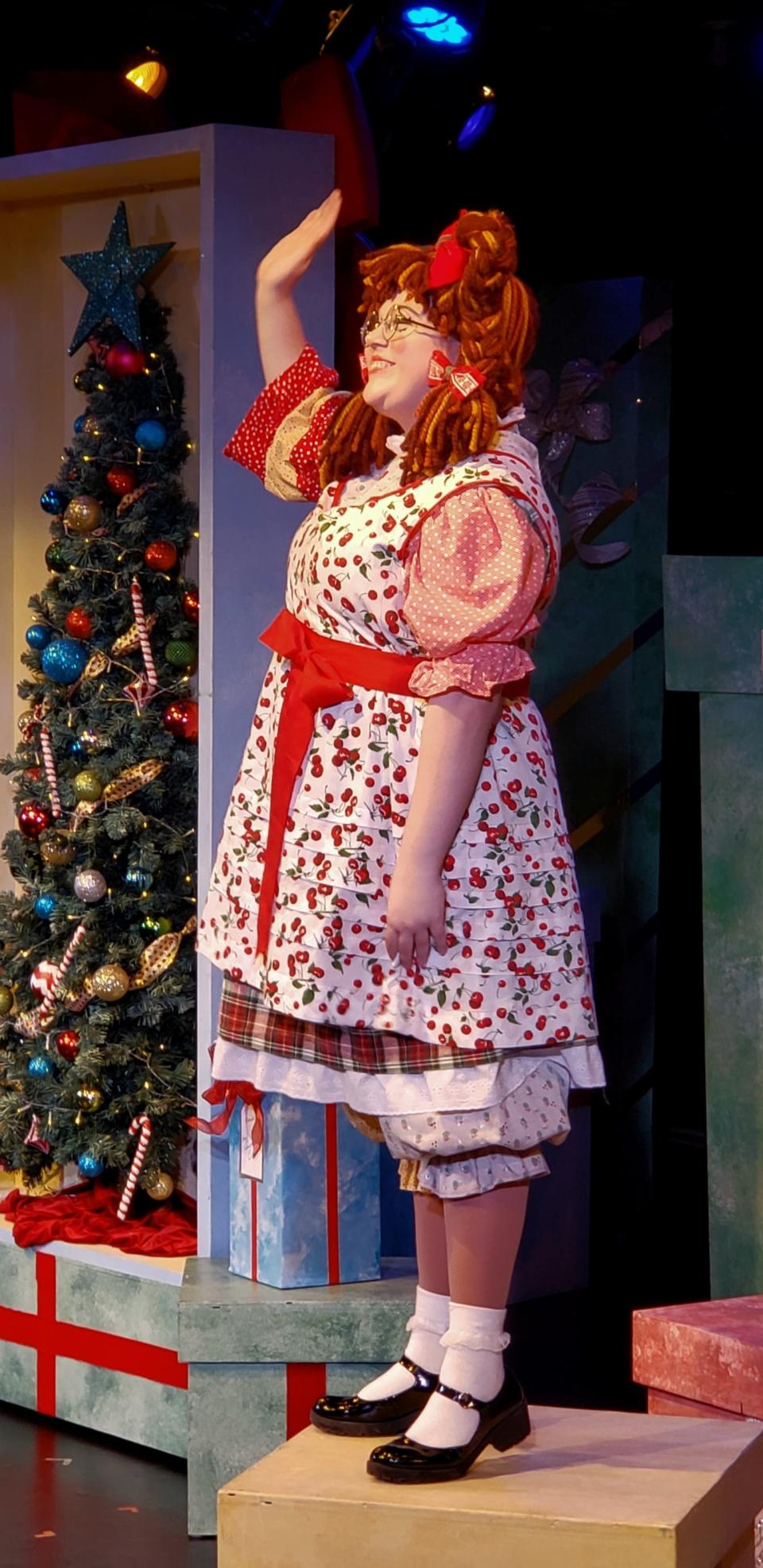 Samantha Bonzi plays Eleanor in "Eleanor's Very Merry Christmas Wish — The Musical" from Nov. 26 through Dec. 11, 2022, at The GhostLight Theatre in Benton Harbor.