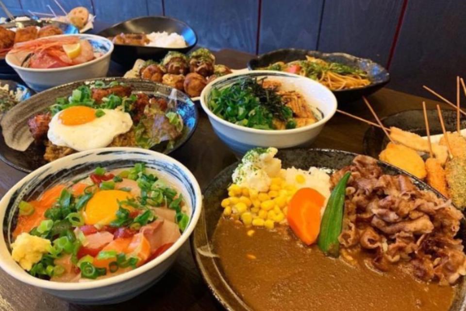 A spread of Japanese cuisine favourites at Matsuri, including beef curry, takoyaki, ramen, tempura and gyoza. (Photo: Matsuri)
