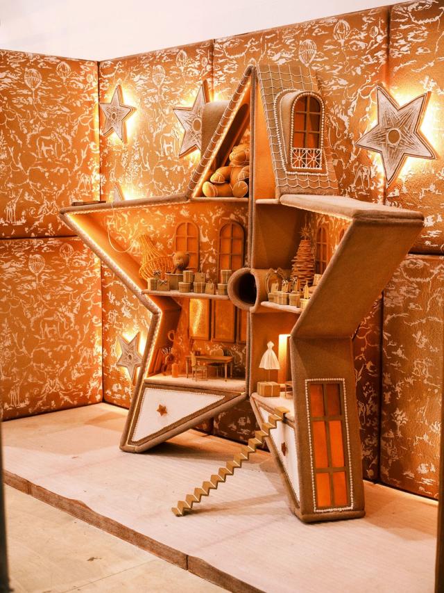 Dior Transforms Harrods Into A Gigantic, Fashion-Filled Gingerbread House  For Christmas