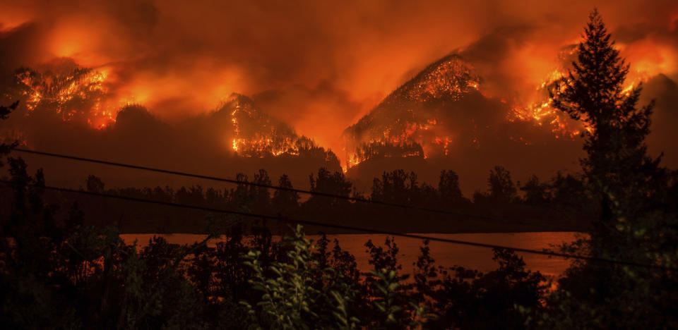 Wildfires burn out of control in Pacific Northwest