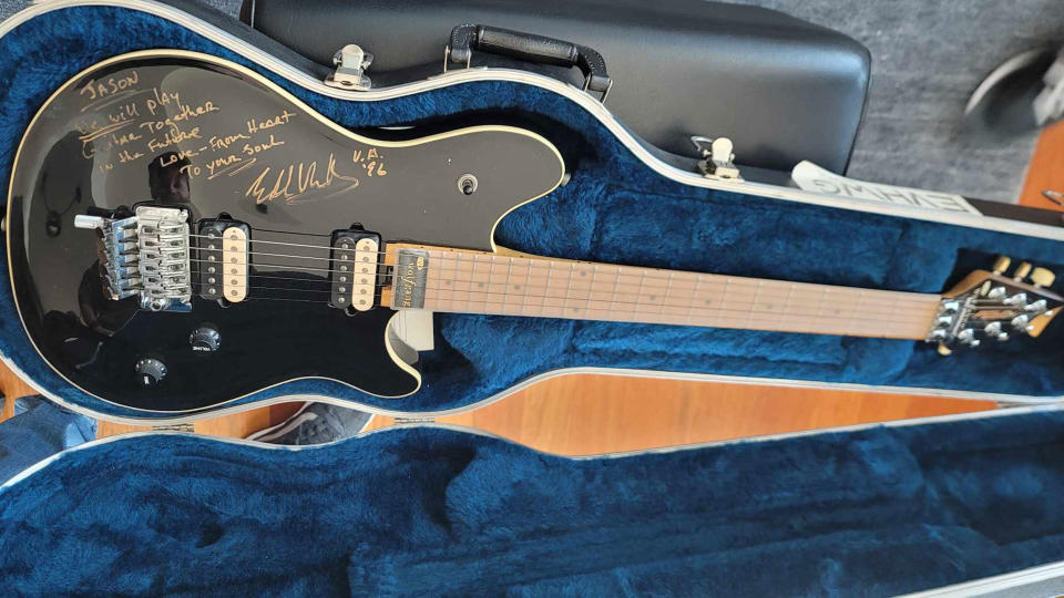 Jason Becker's Peavey EVH Wolfgang #69 – personally gifted to him by Eddie Van Halen