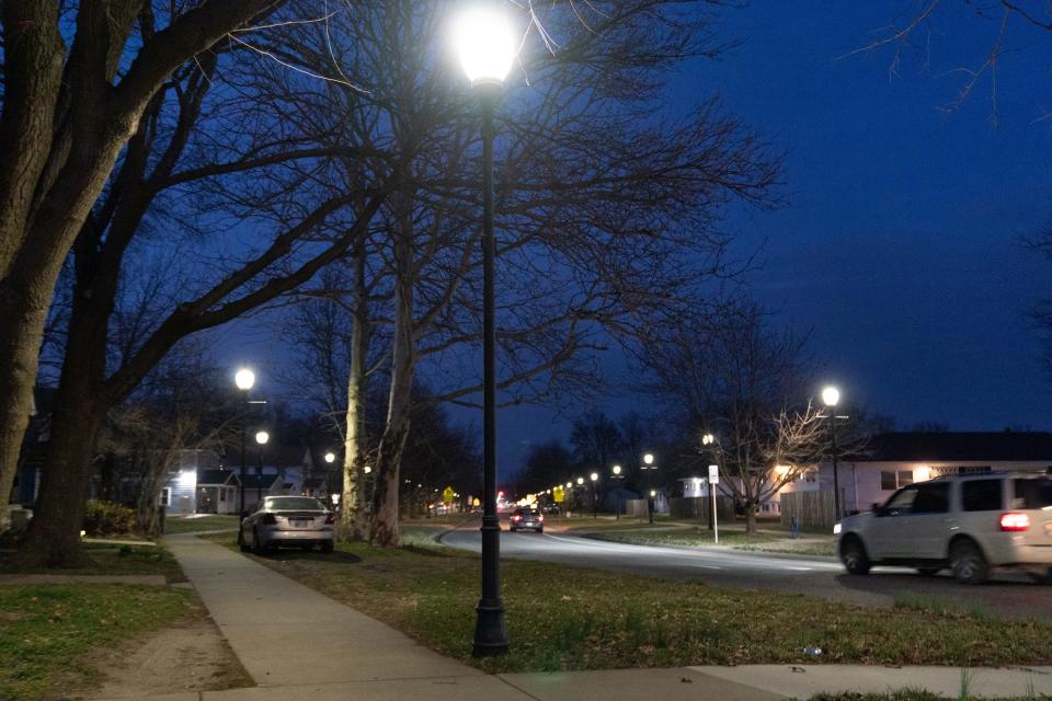 Topeka Neighborhood Improvement Association members have benefited their community by taking steps that included advocating for this improved lighting along S.W. Lane Street.