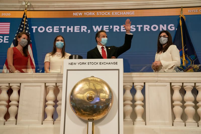 New York Stock Exchange opens during COVID-19