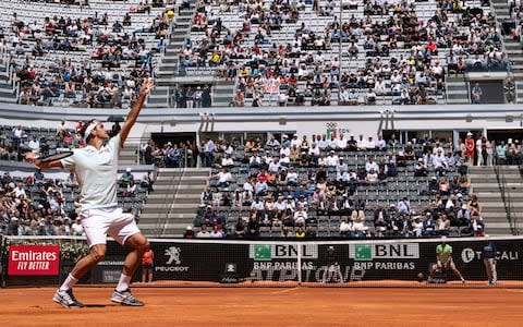 Switzerland's Roger Federer in action during his second round match against Portugal's Joao Sousa  - Credit: REUTERS