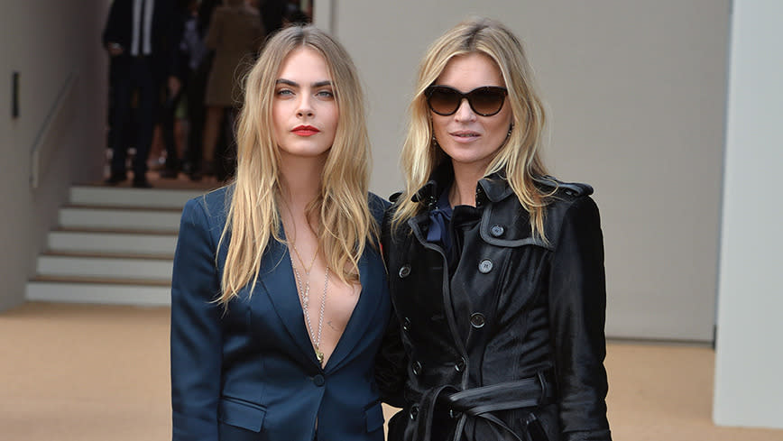 Cara Delevingne and Kate Moss