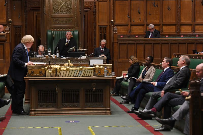 FILE PHOTO: Prime Minister's Questions at House of Commons in London