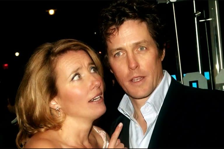 Emma Thompson y Hugh Grant en una escena de Love Actually, un clásico moderno de la Navidad