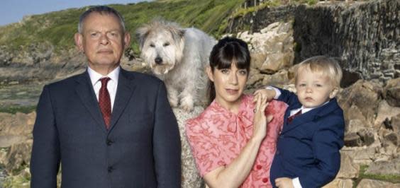 Medicine man: Martin Clunes returns for a ninth series as Dr Martin Ellingham (ITV)