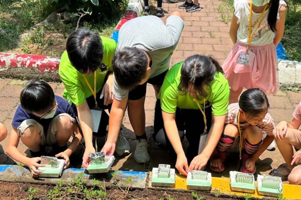 桃園市芭里國小學生製作太陽能烤箱
