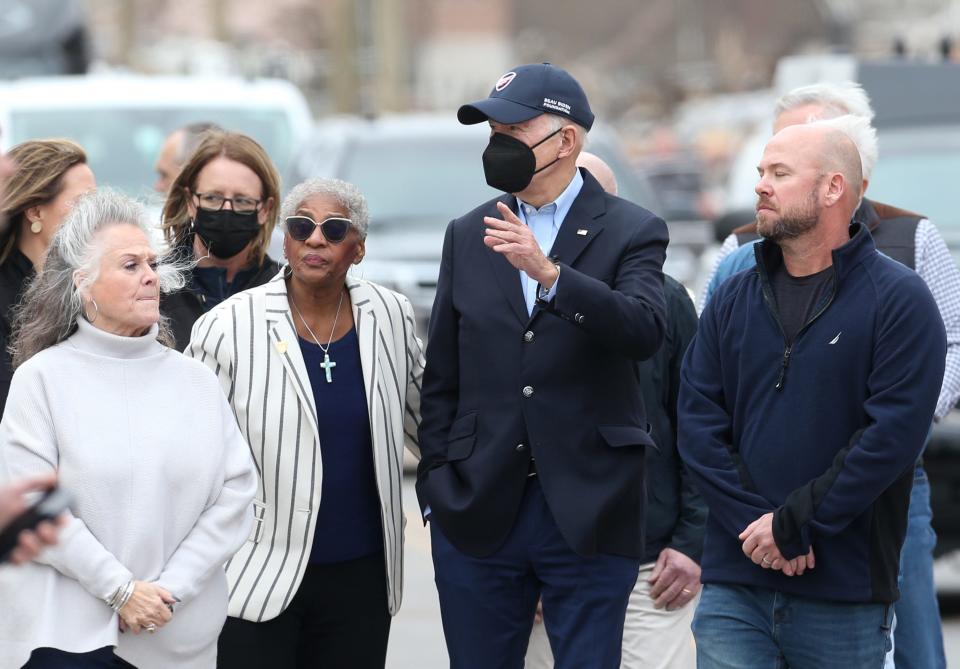 President Joesph R Biden took a walking tour of Mayfield.
Dec. 15, 2021