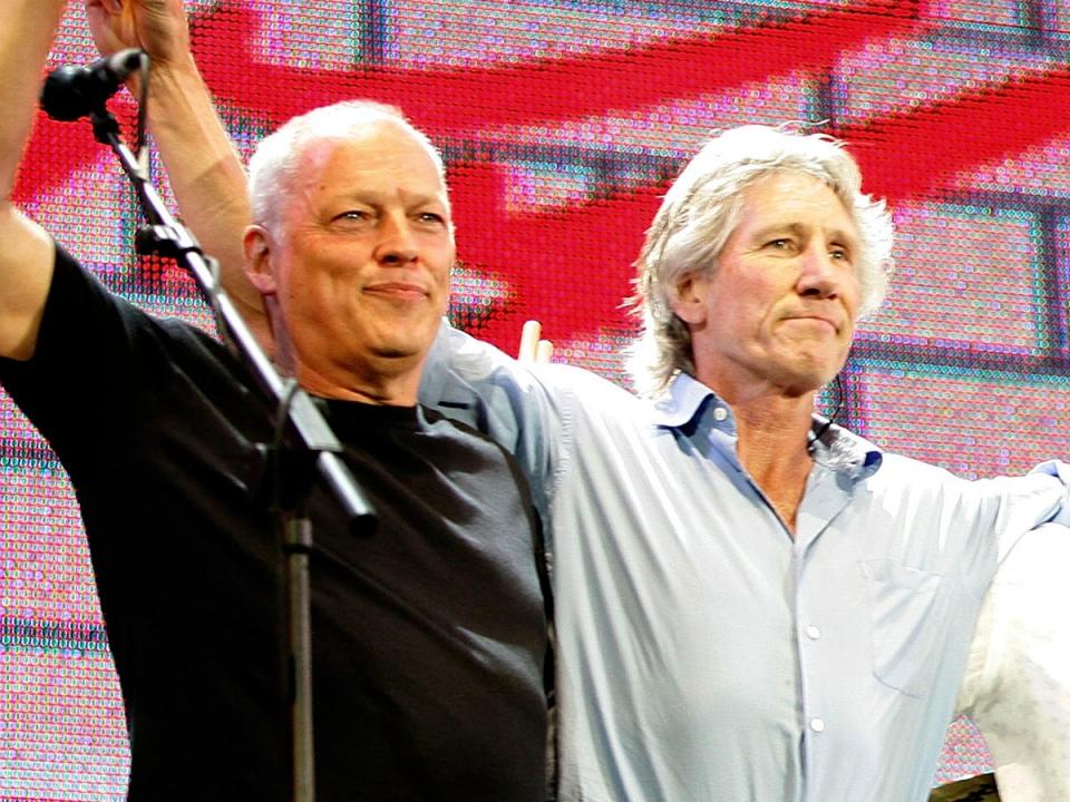 David Gilmour (left) says there is no chance for a reconciliation with his former bandmate, Roger Waters (right) (Getty Images)