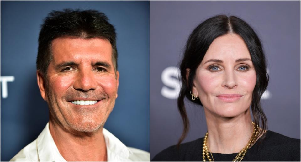 Simon Cowell and Courteney Cox have both said they regret using botox and fillers. (Getty Images)