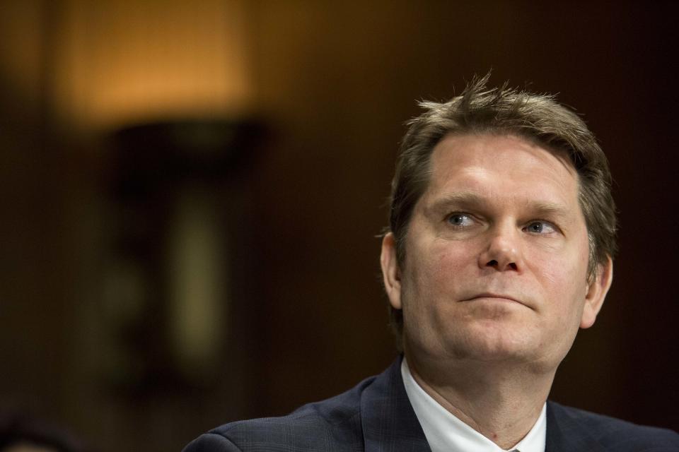 Michael German, former special agent with the Federal Bureau of Investigation, testifies during a Senate Judiciary Committee hearing entitled 'Whistleblower Retaliation at the FBI: Improving Protections and Oversight' on Capitol Hill in Washington, March 4, 2015. (Drew Angerer/Getty Images)