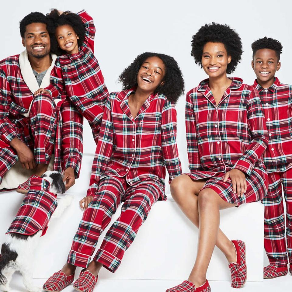 Lands' End family holiday pajamas