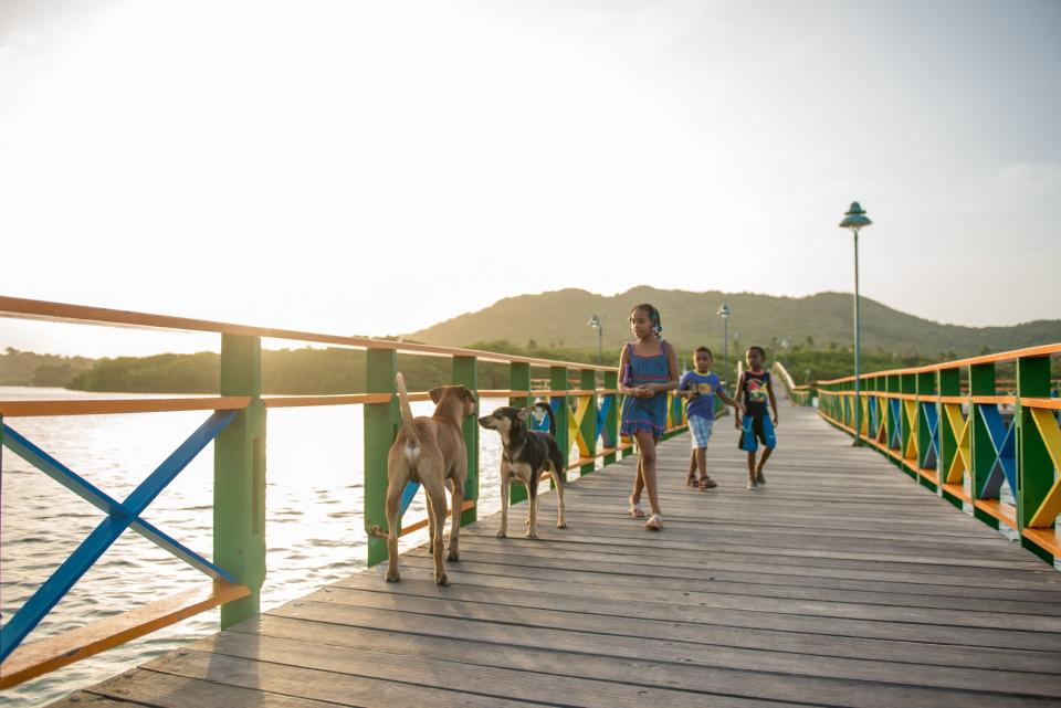 The Love Bridge to Santa Catalina.