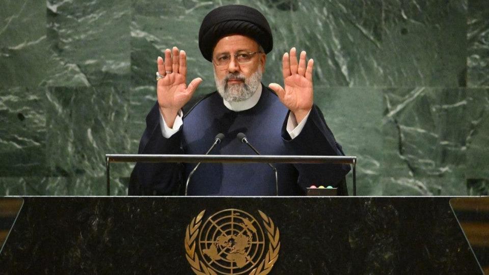 Iran President Riaisi at the UN