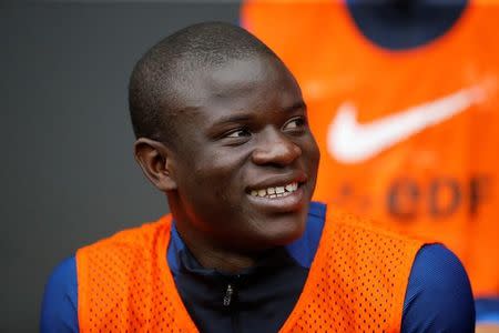 Soccer Football - France v Paraguay - International Friendly - Roazhon Park, Rennes, France - June 2, 2017 France's N'Golo Kante on the substitutes bench during the game Reuters / Stephane Mahe